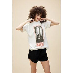 Daydreamer Johnny Cash Guitar Cotton Short Sleeves Western Tee Shirt T-Shirt M